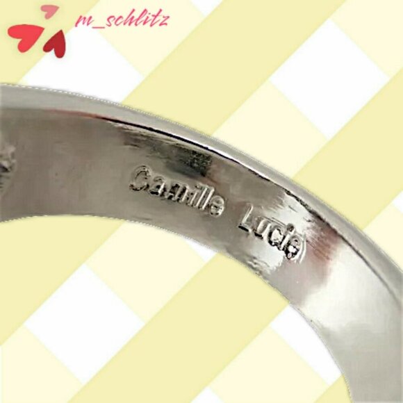 NWT - Camille Lucie's Heart Halo Promise Ring - Size 9 - Picture 3 of 5